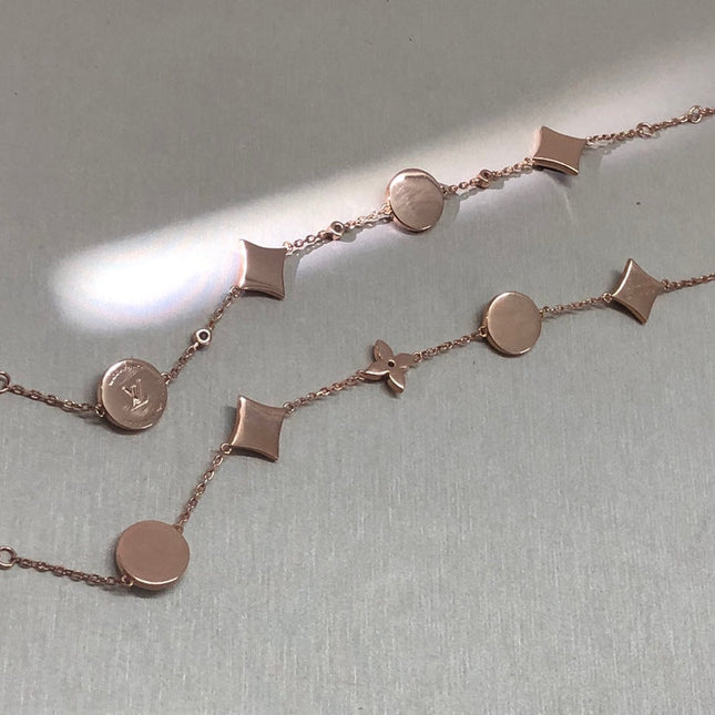 PINK GOLD BLACK MOP BRACELET