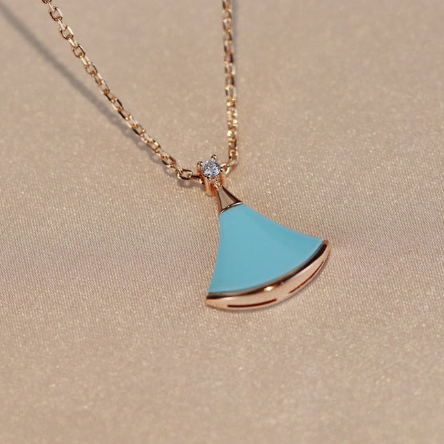 DREAM NECKLACE TURQUOISE PINK GOLD