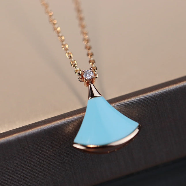 DREAM NECKLACE TURQUOISE PINK GOLD