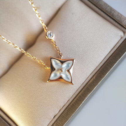 STAR PINK GOLD MOP NECKLACE