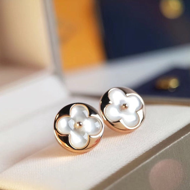 SUN MOP PINK GOLD EARRINGS 1 MOTIFS