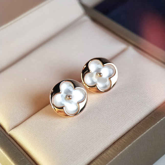 SUN MOP PINK GOLD EARRINGS 1 MOTIFS