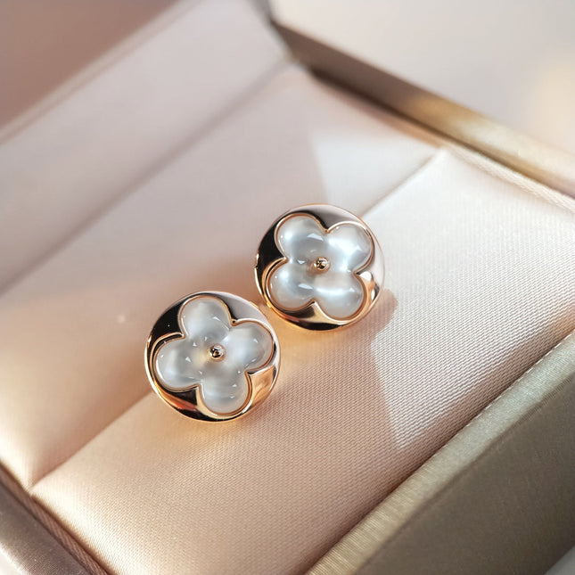 SUN MOP PINK GOLD EARRINGS 1 MOTIFS