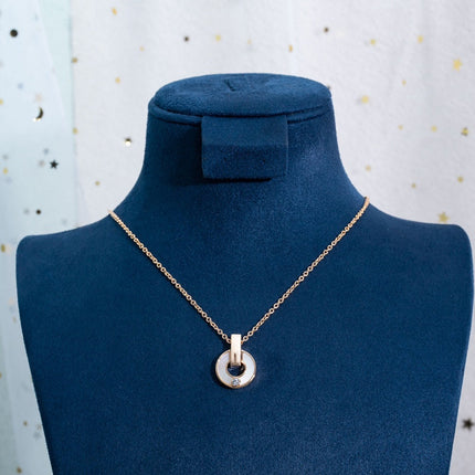 GARI NECKLACE PINK GOLD MOP