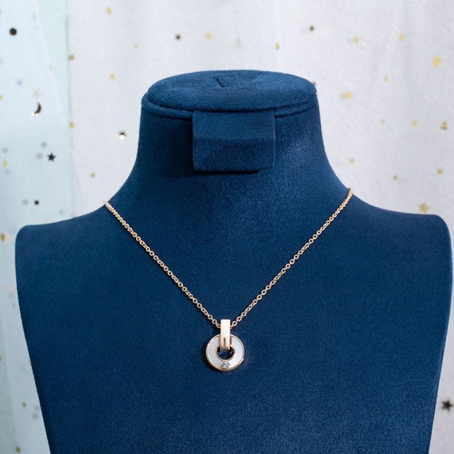 GARI NECKLACE PINK GOLD MOP