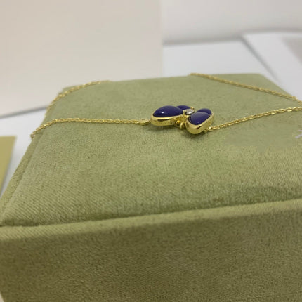 BLUE BUTTERFLY NECKLACE