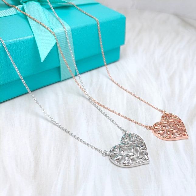 HEART LEAF PEDANT NECKLACE