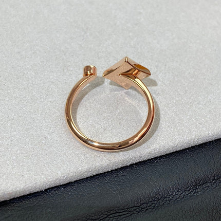 STAR 1 DIAMOND PINK MOP PINK GOLD RING