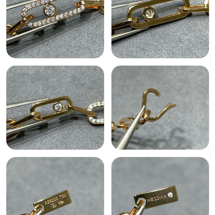 MOVE LINK DIAMOND NECKLACE