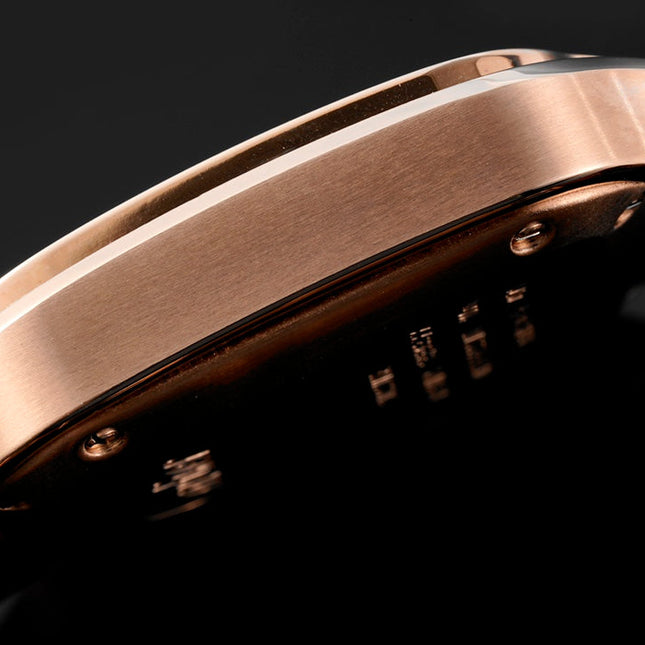 SANTOS MEDIUM MODEL DE CARTIER WATCH ROSE GOLD CASE WITH CRYSTALS