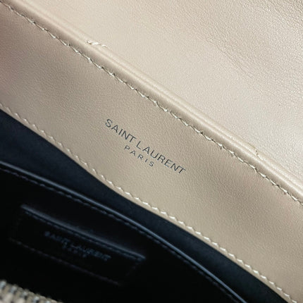 LOULOU SMALL 25 IN BEIGE LAMBSKIN SILVER HARDWARE