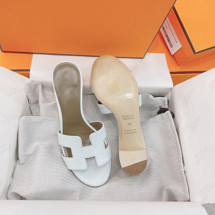 0asis Sandal Epsom Calfskin White