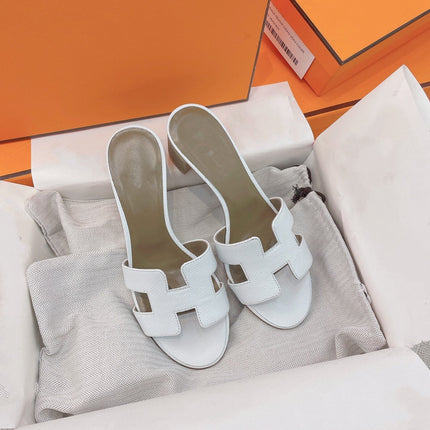 0asis Sandal Epsom Calfskin White