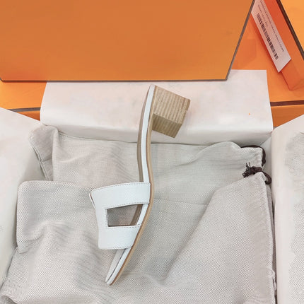 0asis Sandal Epsom Calfskin White