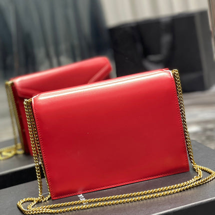 CASSANDRA 22 CHAIN BAG RED CALFSKIN
