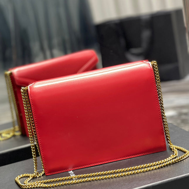 CASSANDRA 22 CHAIN BAG RED CALFSKIN