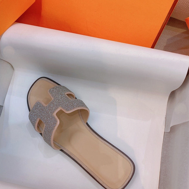 0ran Sandal Caviar Light Brown Leather