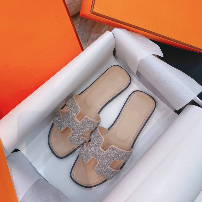 0ran Sandal Caviar Light Brown Leather