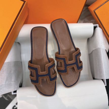 0ran Sandal Brown/Black Leather