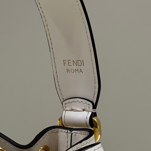 MON TRESOR 19 IN WHITE PERFORATED CALFSKIN