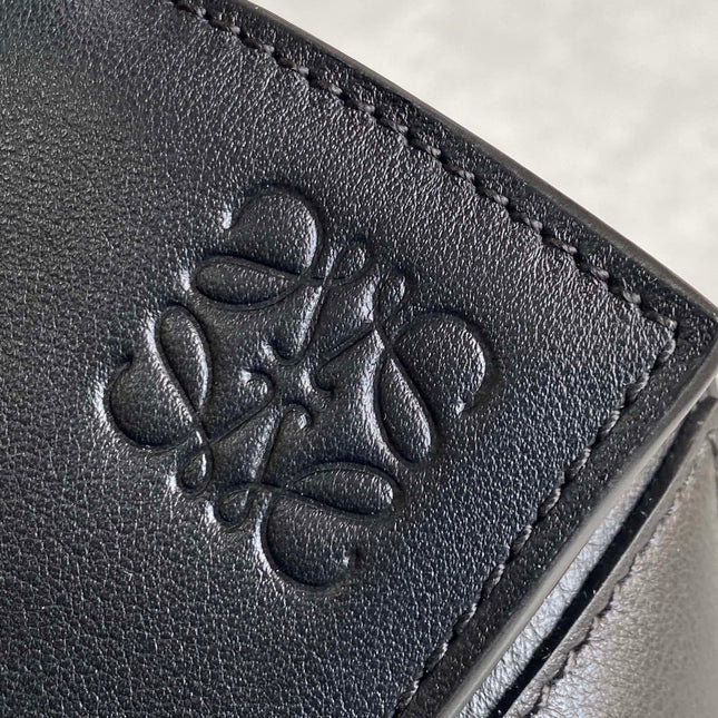 MEDIUM 30 PUZZLE BAG IN BLACK SOFT GRAINED CALFSKIN