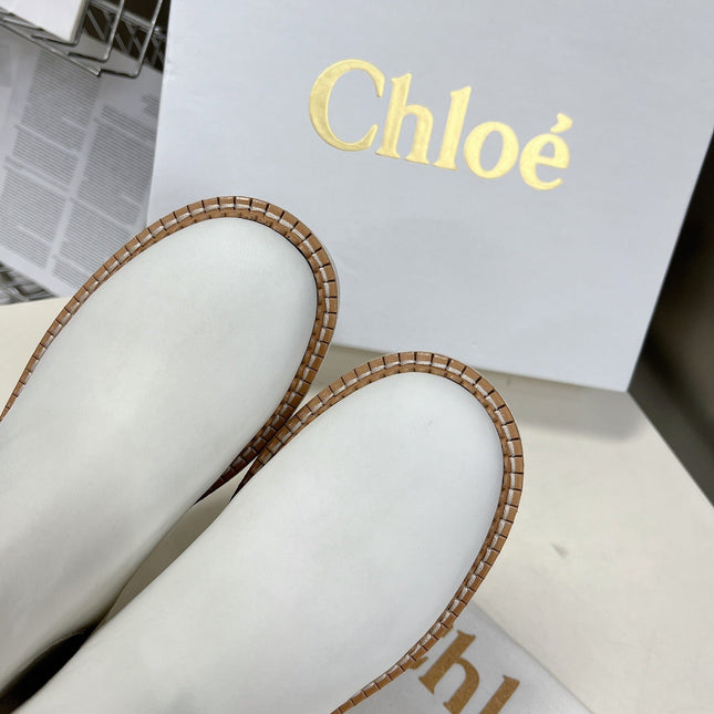 BIKER BOOTS IN WHITE LAMBSKIN