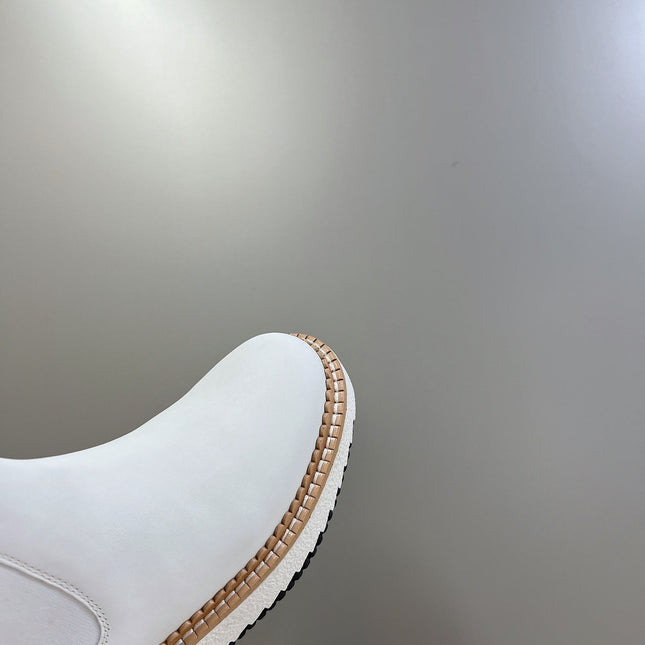 BIKER BOOTS IN WHITE LAMBSKIN