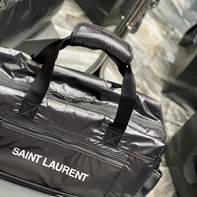 TRAVEL TOTE BAG 50 IN BLACK POLISHED NYLON