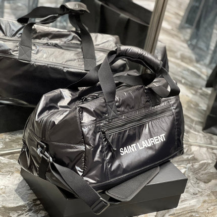 TRAVEL TOTE BAG 50 IN BLACK POLISHED NYLON