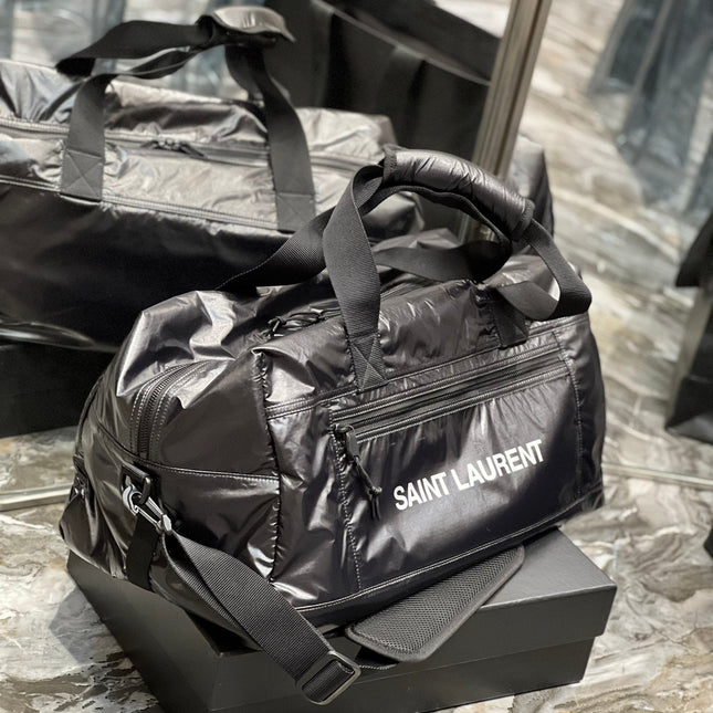 TRAVEL TOTE BAG 50 IN BLACK POLISHED NYLON