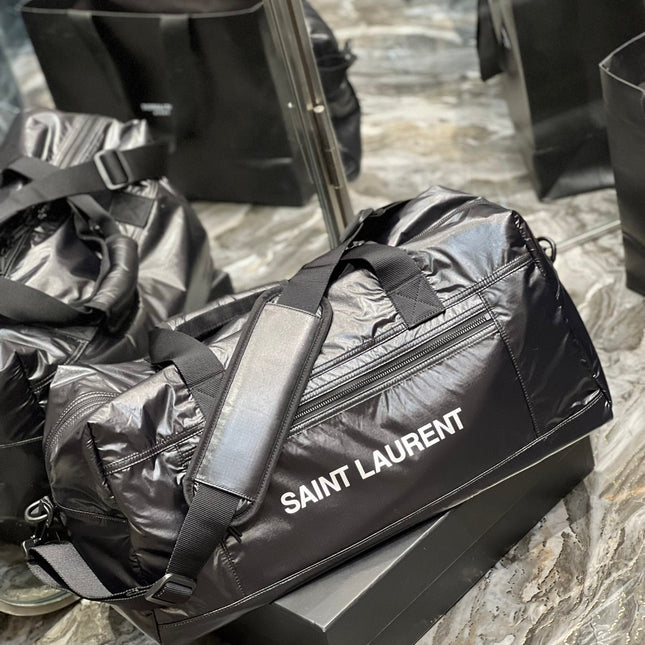 TRAVEL TOTE BAG 50 IN BLACK POLISHED NYLON
