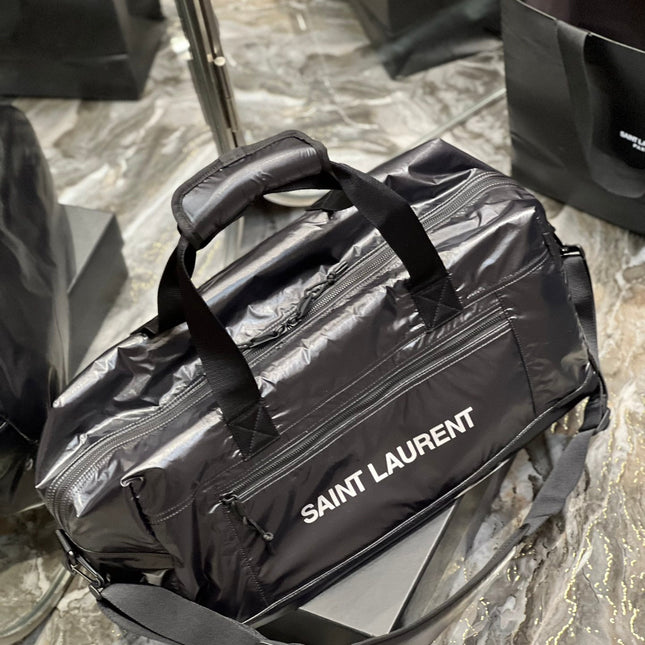 TRAVEL TOTE BAG 50 IN BLACK POLISHED NYLON