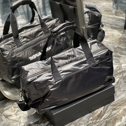 TRAVEL TOTE BAG 50 IN BLACK POLISHED NYLON