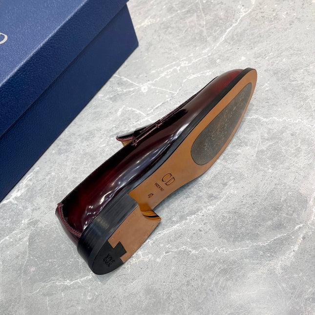 CD GRANVILLE LOAFER WINE CALFSKIN
