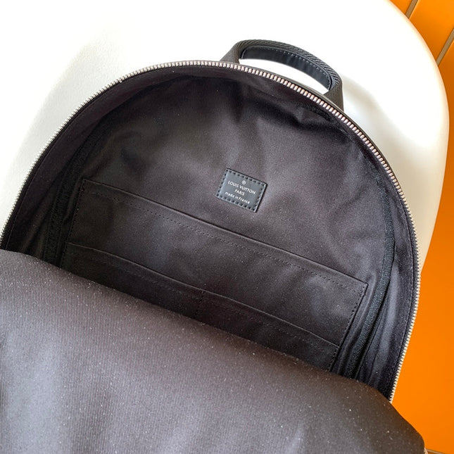 BACKPACK 40 IN BLACK MONOGRAM LAMBSKIN