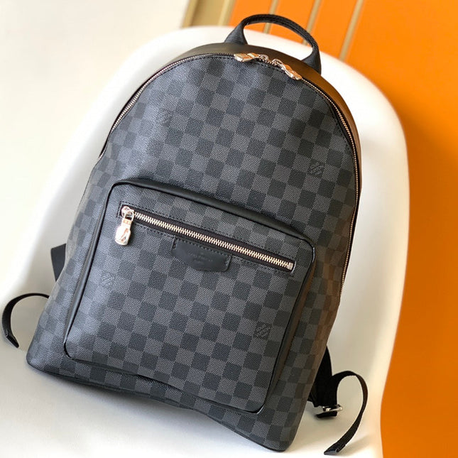 BACKPACK 40 IN BLACK MONOGRAM LAMBSKIN