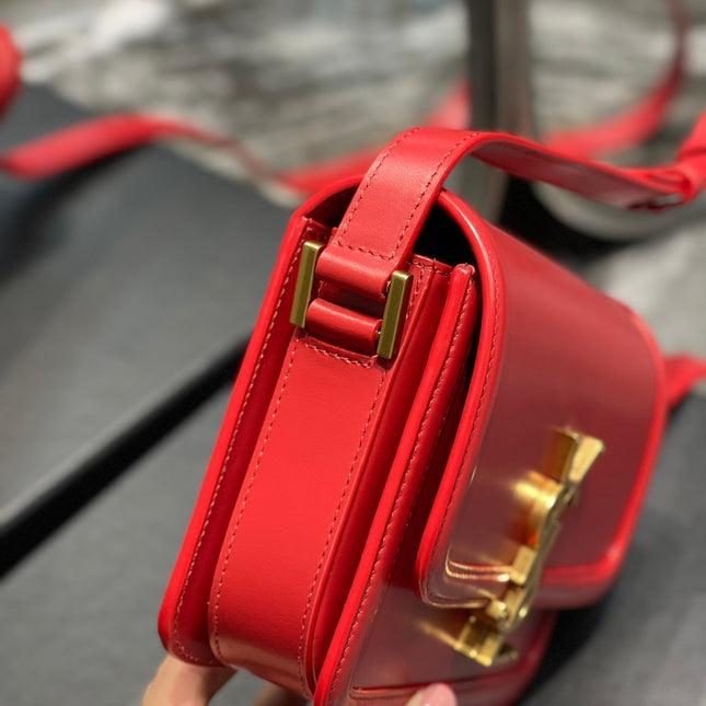 SOLFERINO SMALL 19 RED CALFSKIN GOLD HARDWARE