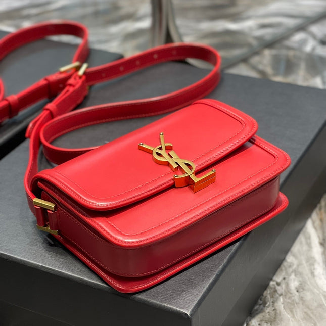 SOLFERINO SMALL 19 RED CALFSKIN GOLD HARDWARE