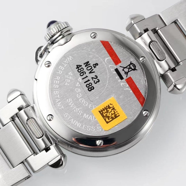 PASHA DE CARTIER WATCH SILVER CASE 30 MM