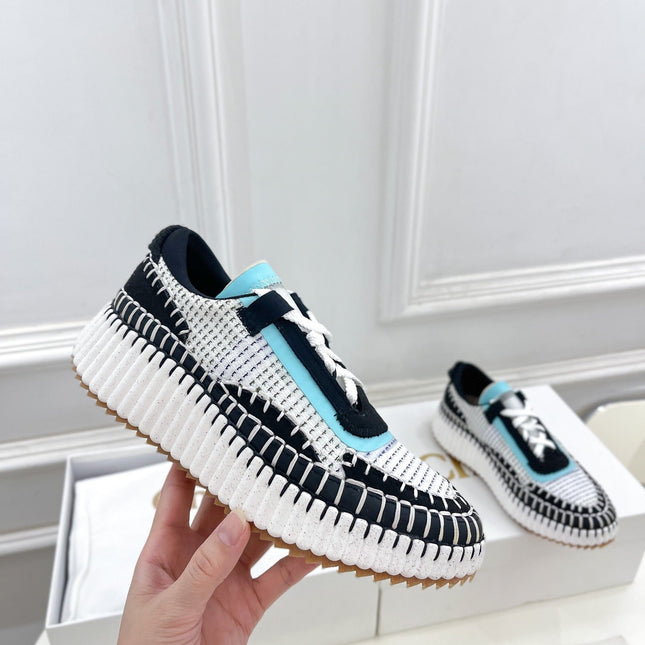 NAMA SNEAKER IN BLACK MIX COLORFUL SPECIAL FABRIC