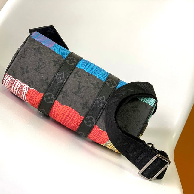 KEEPALL BANDOULIÈRE 21 IN MULTICOLOR CALFSKIN