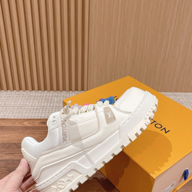 LV Trainer Maxi Sneaker White Calfskin