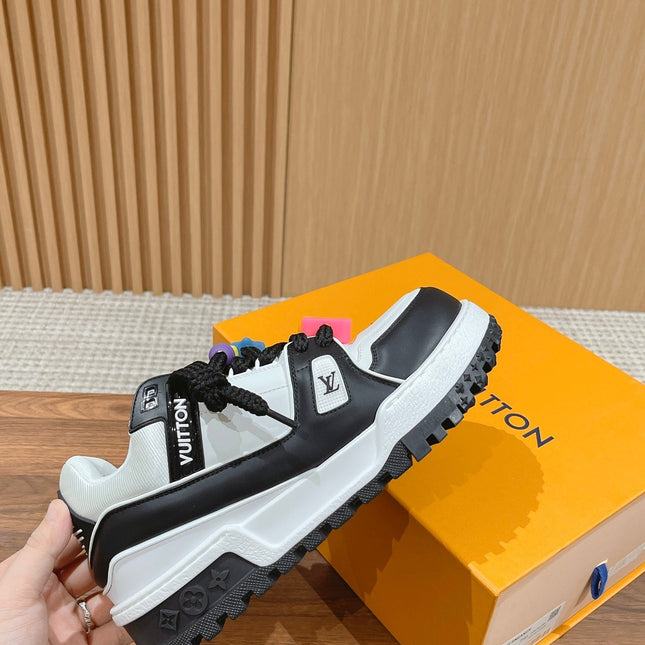 LV Trainer Maxi Sneaker White Mix Black Calfskin