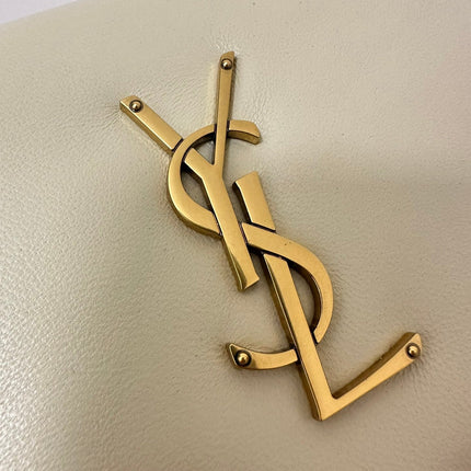 CALYPSO 26 MILKY WHITE LAMBSKIN CHAIN BAG