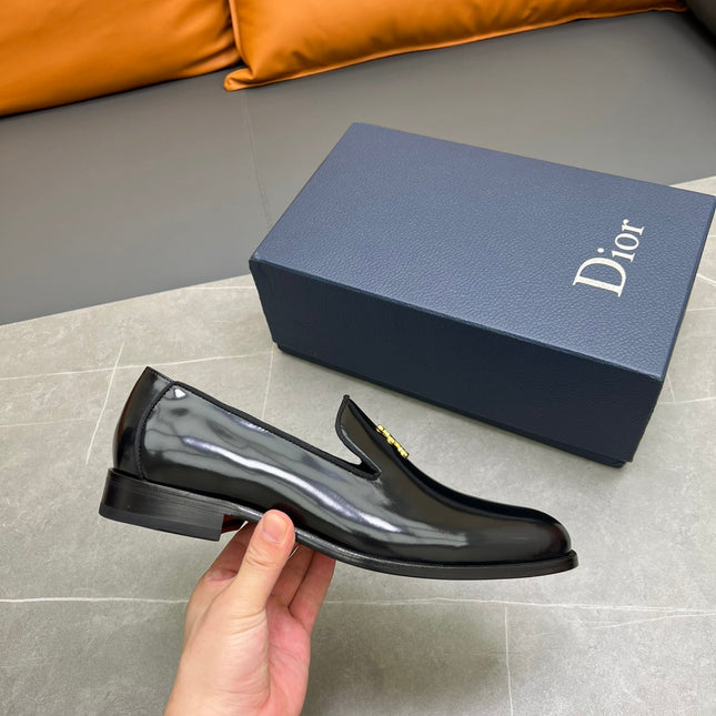 CD SPARROW LOAFER BLACK POLISHED CALFSKIN