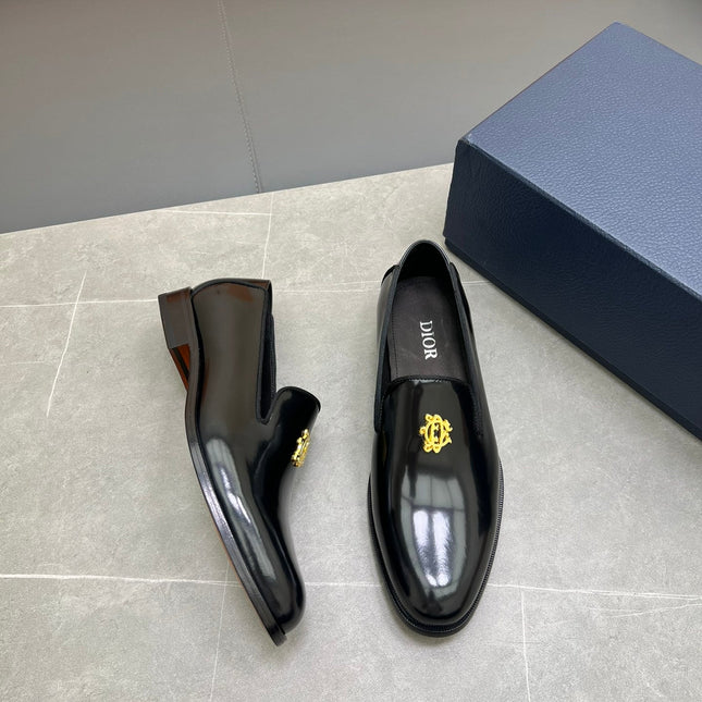 CD SPARROW LOAFER BLACK POLISHED CALFSKIN