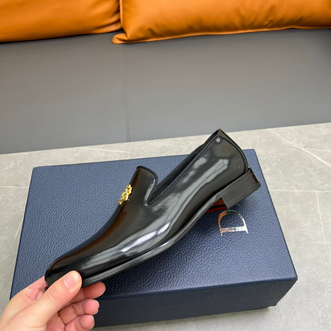 CD SPARROW LOAFER BLACK POLISHED CALFSKIN