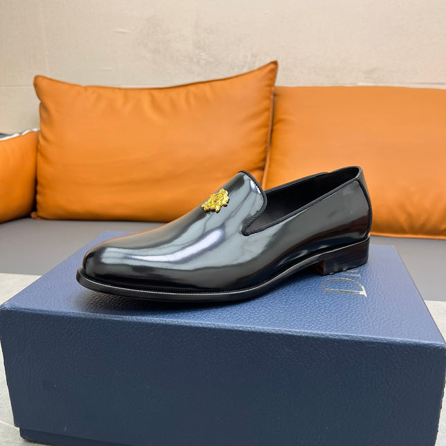 CD SPARROW LOAFER BLACK POLISHED CALFSKIN