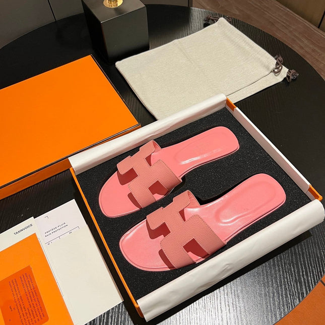 0RAN SANDAL Leather Rose
