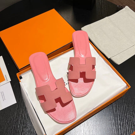 0RAN SANDAL Leather Rose